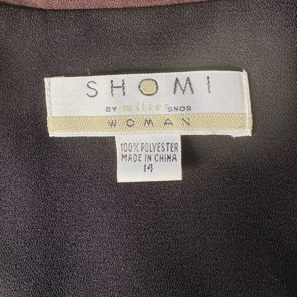 Brown and Black Women's Short Sleeves Collar Cardigan/ Jacket, Sz: 14 - Picture 7 of 7